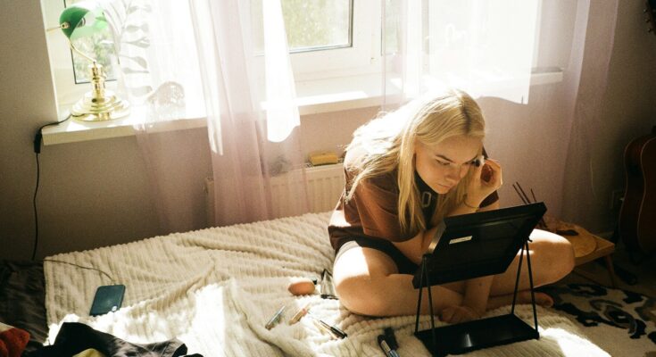 chambre d'adolescent moderne