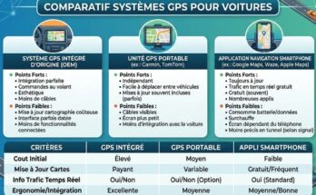 Comparatif GPS voitures