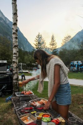 aliment frais au camping